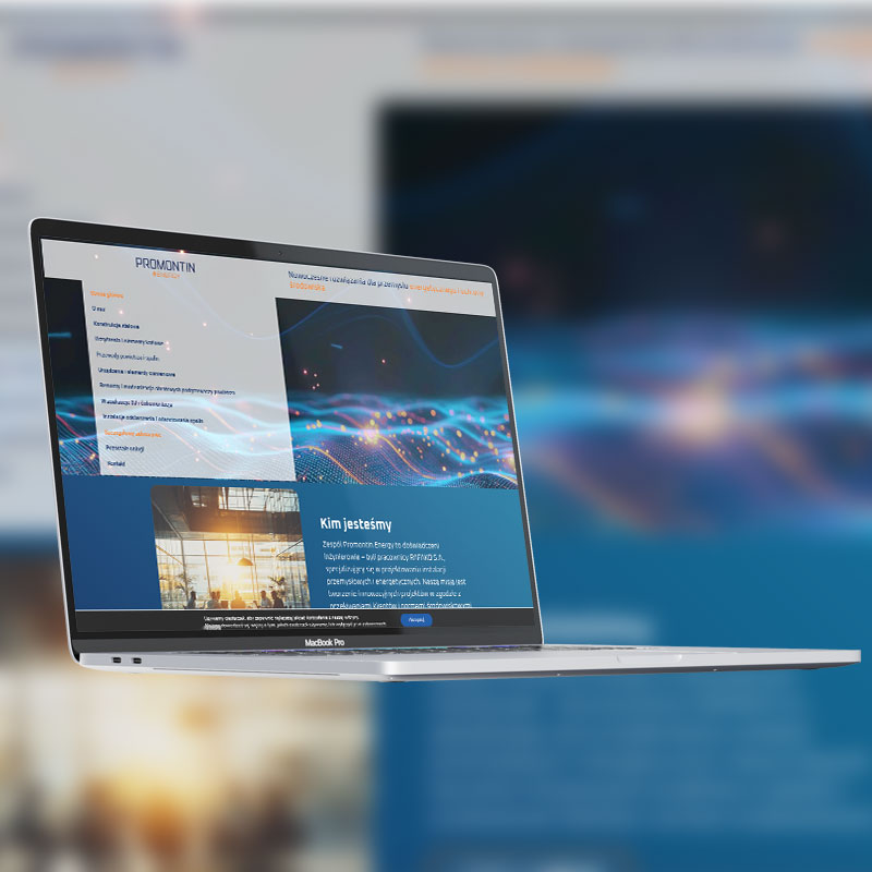 Promontin Energy – strona internetowa dla firmy z branży energetycznej