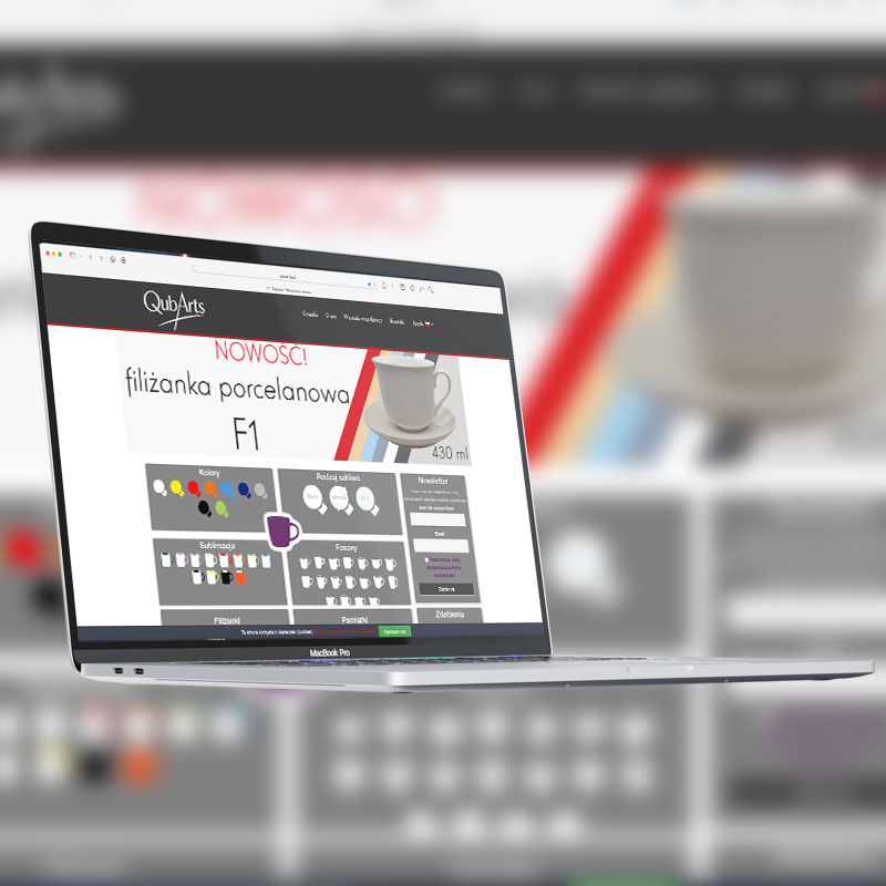 Qubarts.pl – nowoczesna strona internetowa z konfiguracją produktów