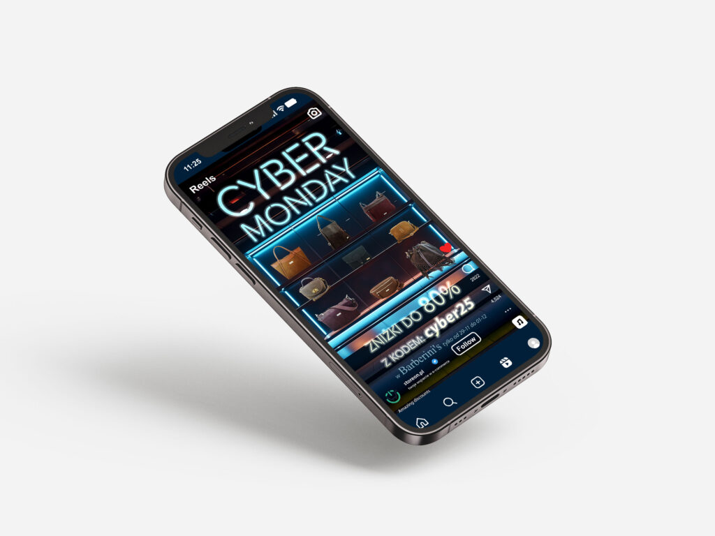 Cyber Monday Social Media Reklama Rolka Reals
